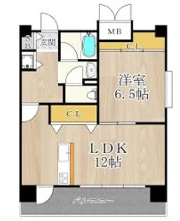 CITY SPIRE桜川Ⅰ【4階】の間取り