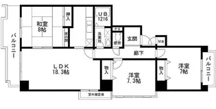 ヴェルデ北堀江【4階】の間取り