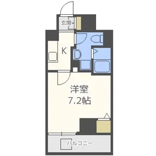 1Kの間取り画像