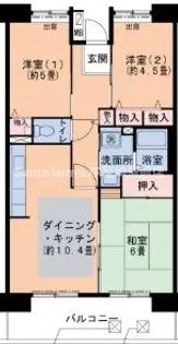 兵庫県尼崎市武庫元町3丁目【マンション】の間取り