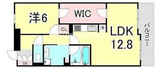 兵庫県西宮市戸田町【マンション】の間取り