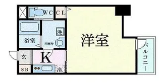 1Kの間取り画像