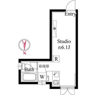 アパートメントクロ三軒茶屋【1階】の間取り