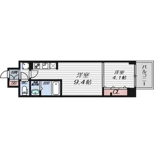 ファステート難波デラックス【2階】の間取り