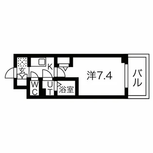 ファステート難波デラックス【2階】の間取り