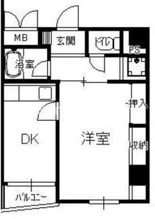 福岡県福岡市博多区住吉2丁目【マンション】の間取り