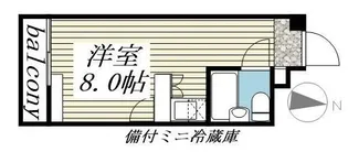 レジダンス・イン・三軒茶屋【2階】の間取り