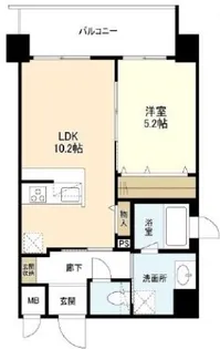 1LDKの間取り画像