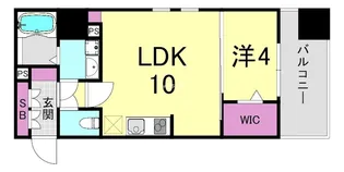 グランプラス谷町【3階】の間取り