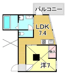 兵庫県神戸市兵庫区塚本通1丁目【マンション】の間取り