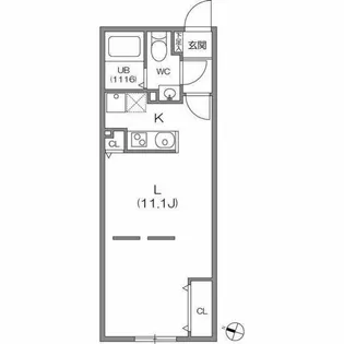 ZESTY駒沢大学Ⅱ【2階】の間取り