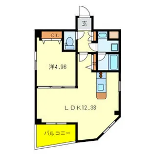 夕陽ケ丘マンション【2階】の間取り