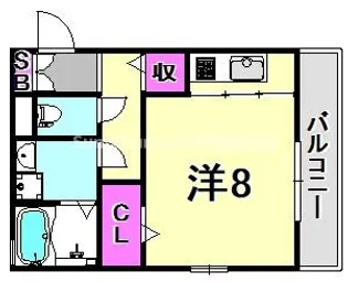兵庫県尼崎市杭瀬南新町1丁目【アパート】の間取り