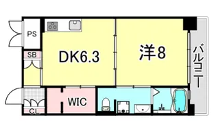 レユニール優【4階】の間取り