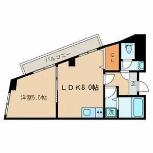 ロジェメント三軒茶屋【2階】の間取り