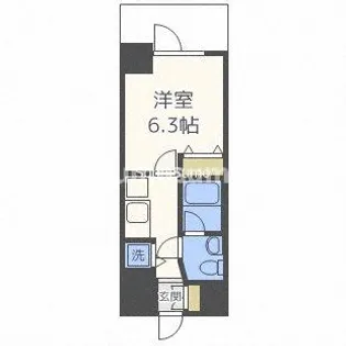 プライマル靱本町【3階】の間取り