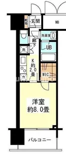 アンビエンテ四ツ橋【12階】の間取り