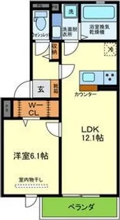 YKメゾン舞子台【2階】の間取り