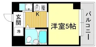 兵庫県神戸市中央区浜辺通3丁目【マンション】の間取り