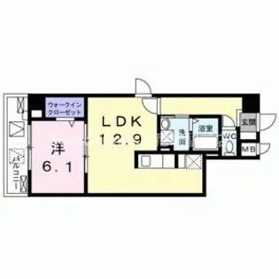 兵庫県尼崎市三反田町3丁目【マンション】の間取り