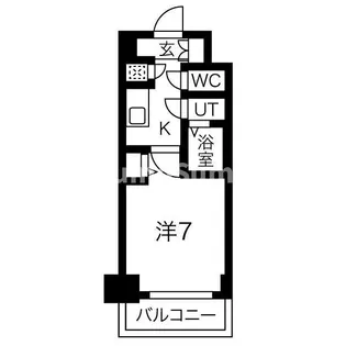 レジュールアッシュ難波MINAMI-2【10階】の間取り