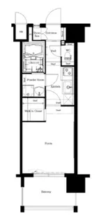 エンクレスト天神メルスⅡ【2階】の間取り