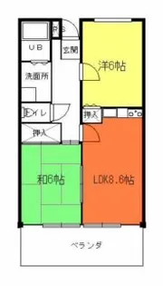 兵庫県神戸市長田区長尾町2丁目【マンション】の間取り