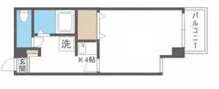 グレース肥後橋【2階】の間取り