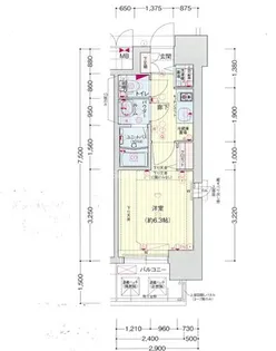 プレサンス大阪城公園ネクサス【11階】の間取り