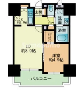 RJRプレシア吉塚駅前【5階】の間取り