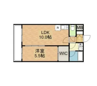 福岡県福岡市博多区空港前2丁目【マンション】の間取り