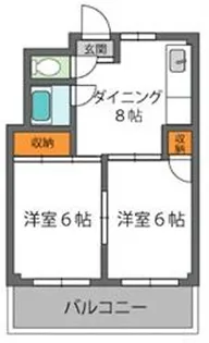 パークハイツかずみ【5階】の間取り