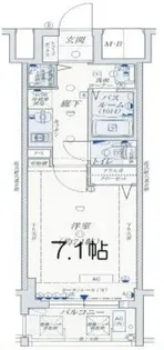 レジデンス靭公園【6階】の間取り