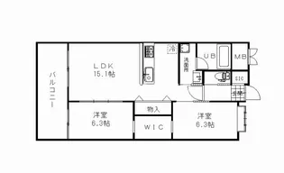 アントレ平尾参道【2階】の間取り