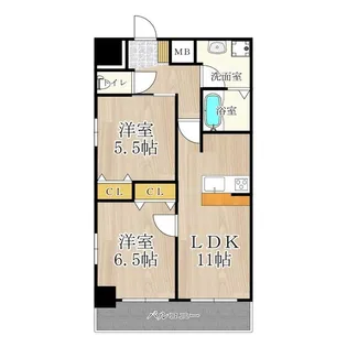 メゾン・デ・ノムラ島之内【12階】の間取り