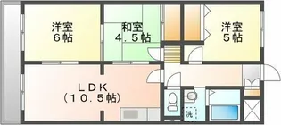 シャトー押部【3階】の間取り