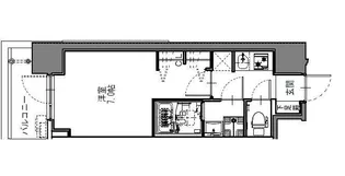 S-RESIDENCE難波大国町Deux【12階】の間取り