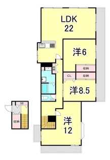 CONT KIKUTANI【2階】の間取り