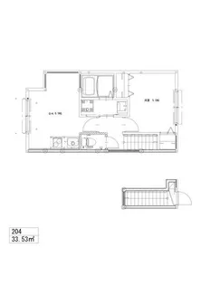 ソルナクレイシア都立大学【2階】の間取り