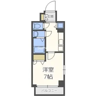 スワンズシティ難波ノーブル【10階】の間取り