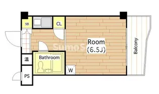 ビバリーヒルズ本田西【4階】の間取り