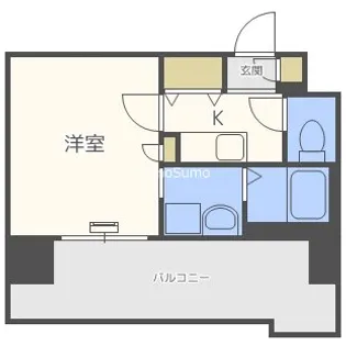 LUXE難波EAST【5階】の間取り