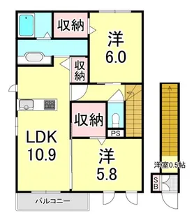 パークサイド歌敷山の間取り