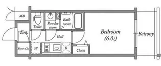 アドバンス大阪セレーノ【11階】の間取り
