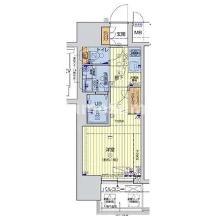 レオンコンフォート難波リオ【5階】の間取り