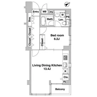 ADIK恵比寿南【2階】の間取り