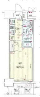 プレサンス堺筋本町センティス【10階】の間取り