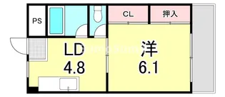 兵庫県西宮市二見町【マンション】の間取り