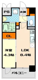 メゾンパルティール【7階】の間取り