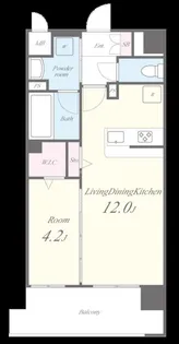 大阪府大阪市西区川口2丁目【マンション】の間取り